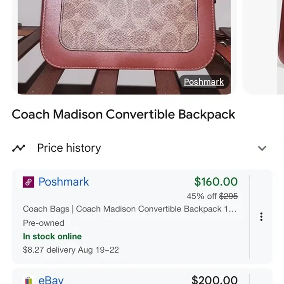 Coach Tan and Brown Crossbody Bag with Gold Accents - Picture 12 of 12